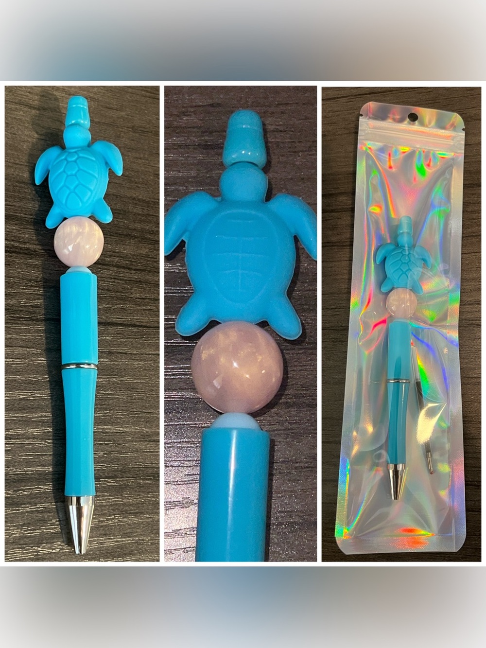 Turtle beaded focal pen